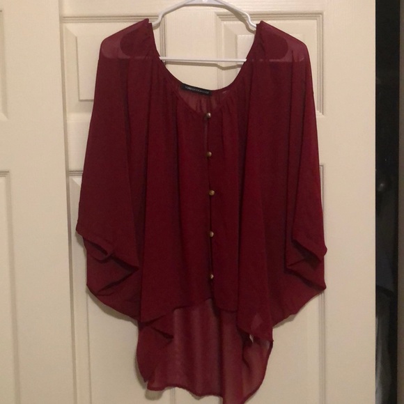 Foreign Exchange Sheer Dressy Top - Picture 2 of 4